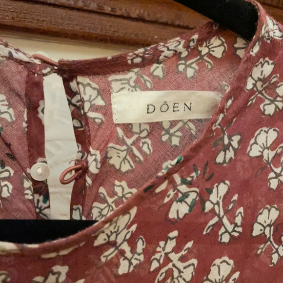 SOLD !!Doen sheer block printed dress - Picture 2 of 4